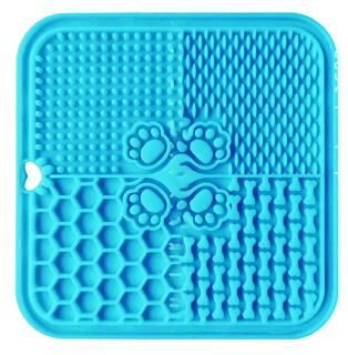 Uplift Picks Silicone Dog Licking Pad Slow Feeder With Suction Cup For Calm And Healthy Eating sky Blue