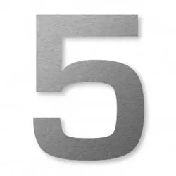 Hausnummer Edelstahl (16 cm) – 5