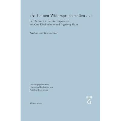Auf einen Widerspruch stoßen…, Taschenbuch von , Klostermann, Vittorio, 978-3-465-04774-2