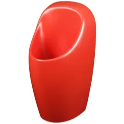 Urimat Urinal Ceramiccompact Wasserlos aus Keramik in rot matt