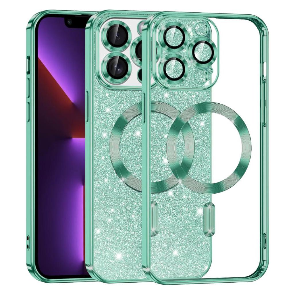 Techsuit - Luxury Glitter MagSafe - iPhone 13 Pro - Light Green (Apple iPhone 13 Pro) (56349260)
