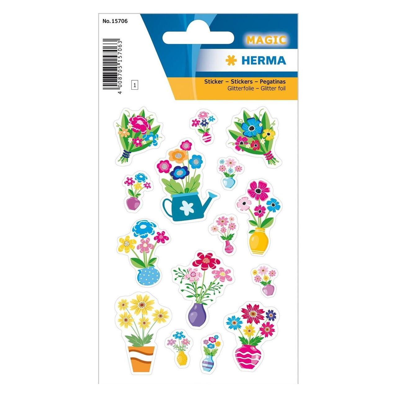 Herma Sticker Blumen (15 Sticker) (15706)