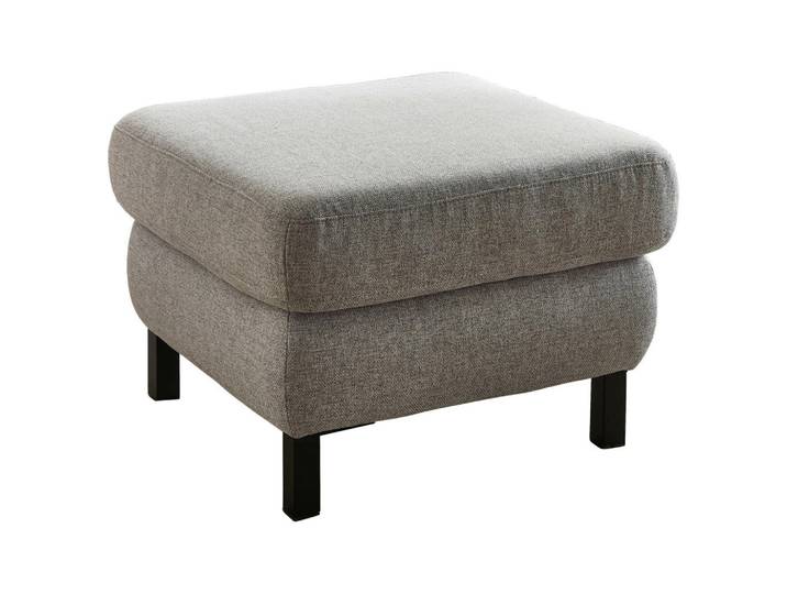 Pure Home Comfort Hocker, Hellgrau, Metall, quadratisch, 69x47x69 cm, Fußauswahl, Stoffauswahl, erweiterbar (Typenauswahl), Wohnzimmer, Hocker, Sitzhocker