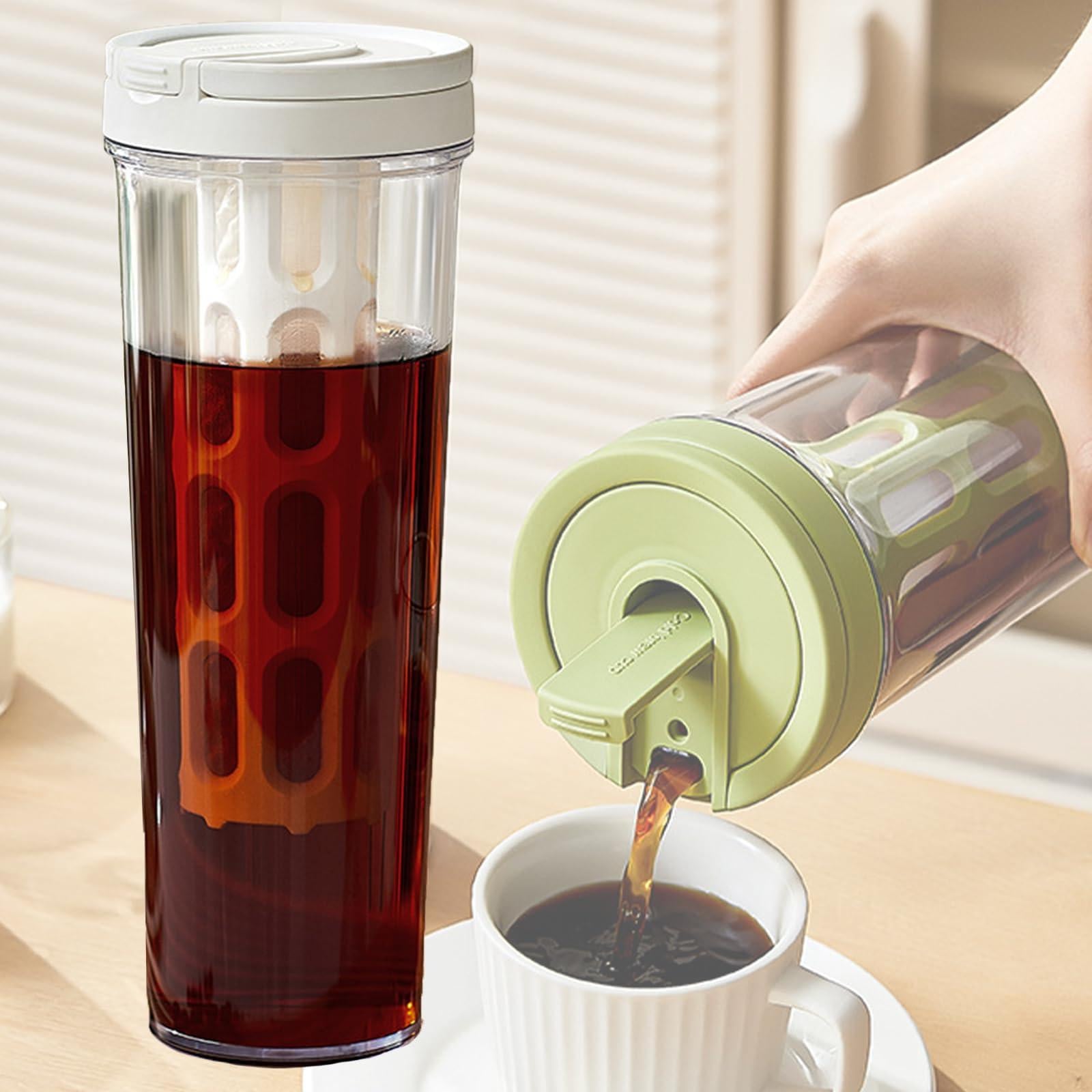 Dripio Koude koffiekan met gaasfilter, 1 liter, wit