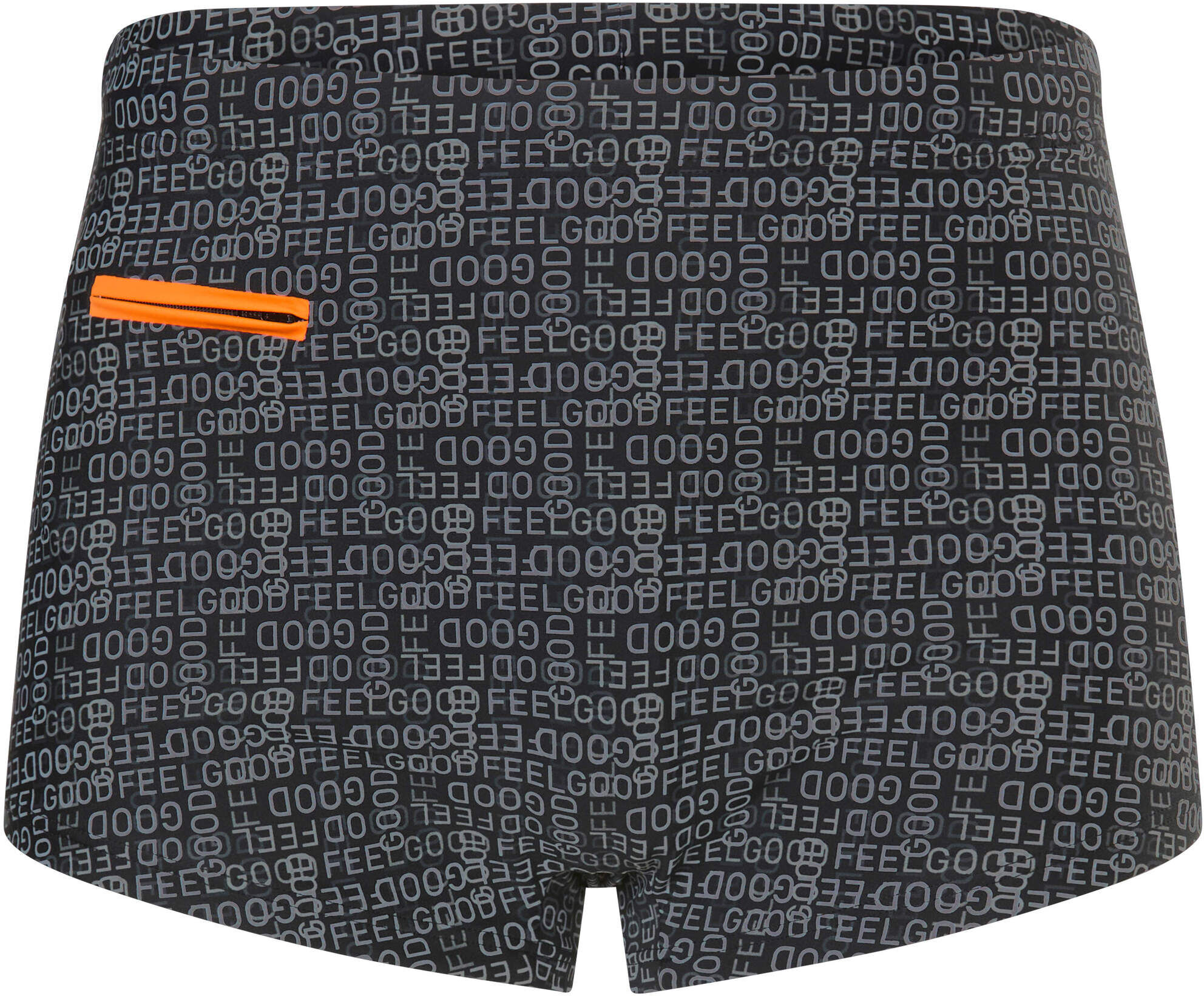 Badehose WITT "Badehose Badehose mit Reißverschluss-Tasche", Herren, Gr. 7, schwarz, grau, Sportlich, Badehosen Badehose