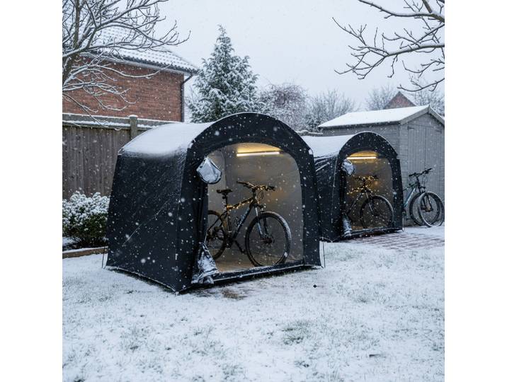 Tente abri pour vélo d'extérieur, auvent de protection personnel portable avec tissu Oxford épaissi pour les voyages, la randonnée et le cyclisme
