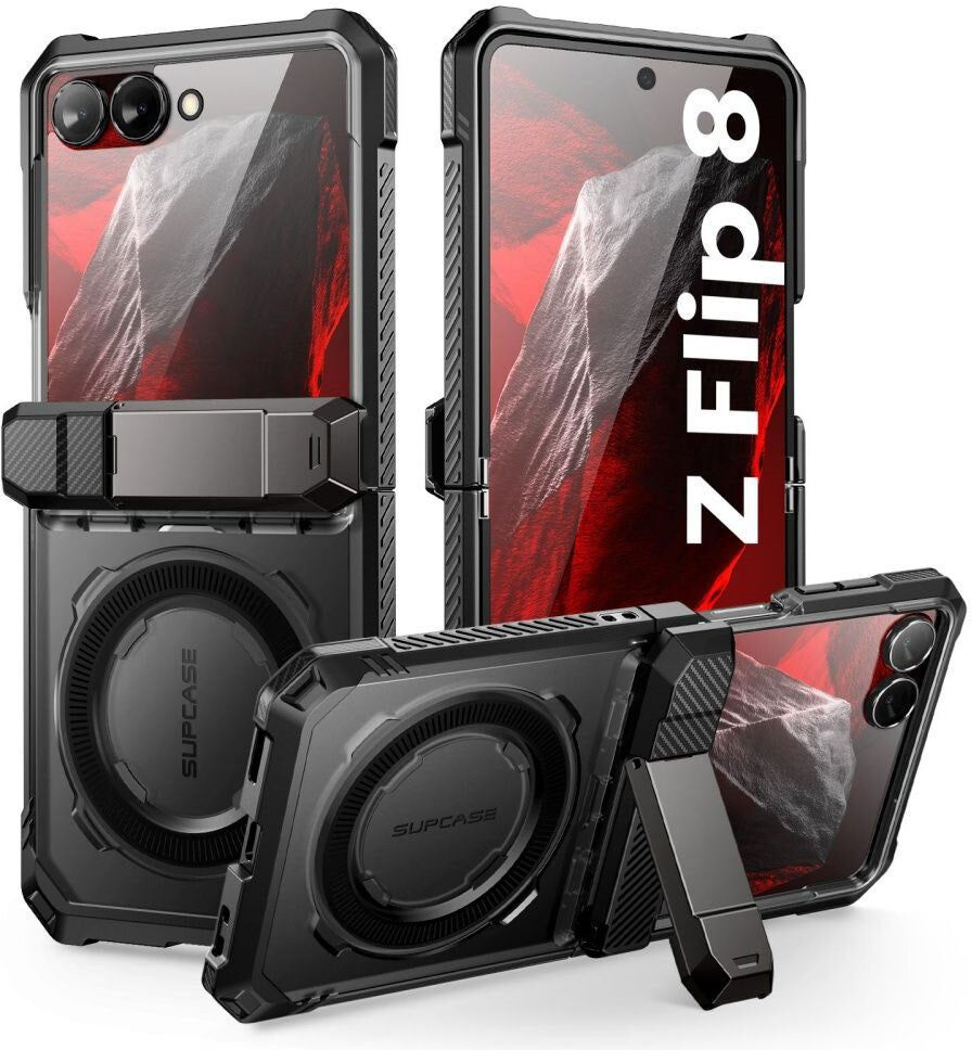 Samsung Galaxy Z Flip8 Supcase UB Grip Mag Håndværker Cover - MagSafe Kompatibel - Sort