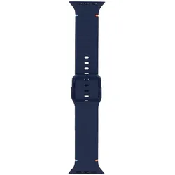 Smartwatch-Armband GlacierX Silikonfarbige Schnalle Mitternachtsblau für Apple Watch 42/44/45/49mm Dunkelblau