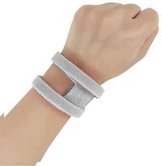 Uplift Picks Adjustable Thin TFCC Wrist Support Brace For Yoga Fitness And Sports gray
