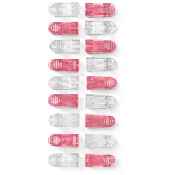 Tchibo - 20 Stoffklammern - rosé
