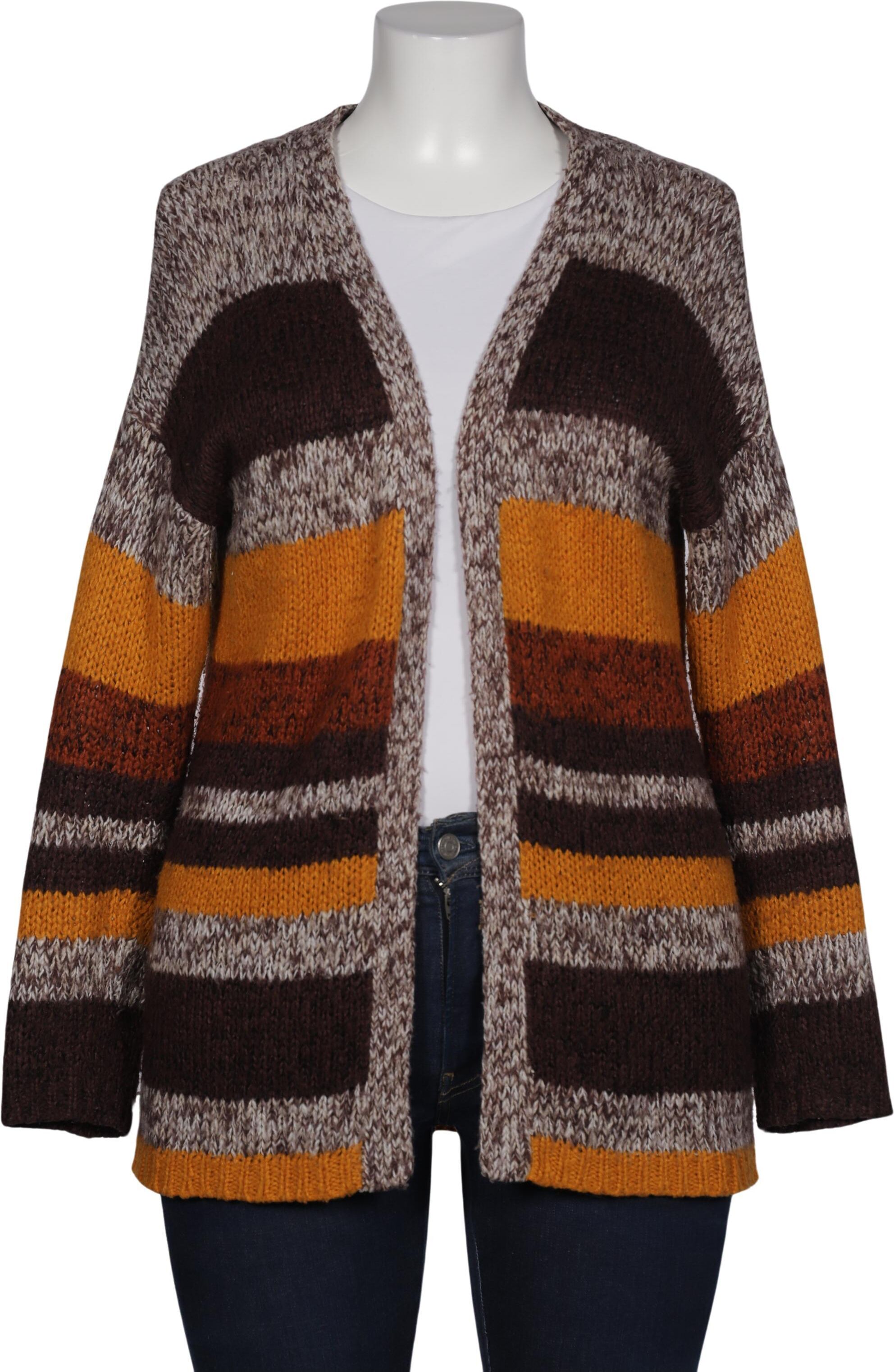 Jacqueline de Yong Damen Strickjacke, Braun, Gr. L, Synthetik - Second Hand