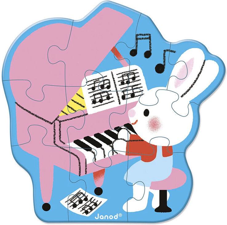 5 Puzzles Evolutifs de 2 à 10 pcs Musique - Janod