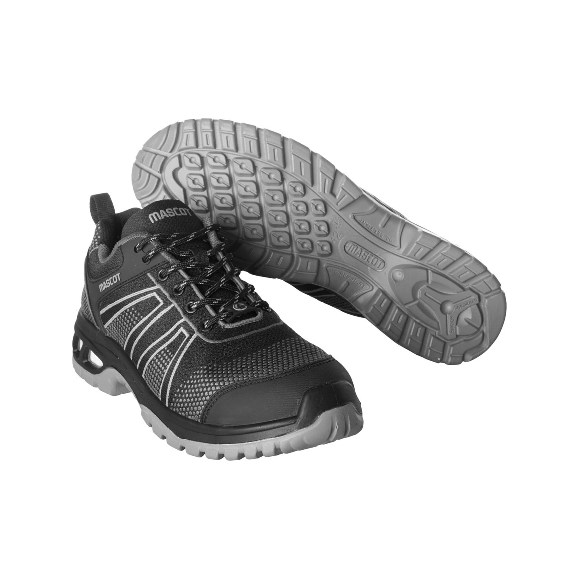 Mascot Sicherheitshalbschuh S1P mit Schnürsenkel Sicherheitshalbschuh S1P Sicherheitsschuhe Größe 1040, schwarz/anthrazit (F0130-849-09888-1040)