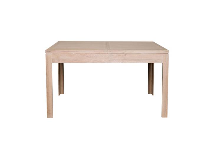 Table carrée extensible en chêne blanchi l140/200