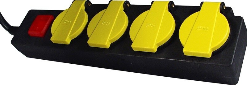 Calex contactdoos IP44 met 4 aansluitingen