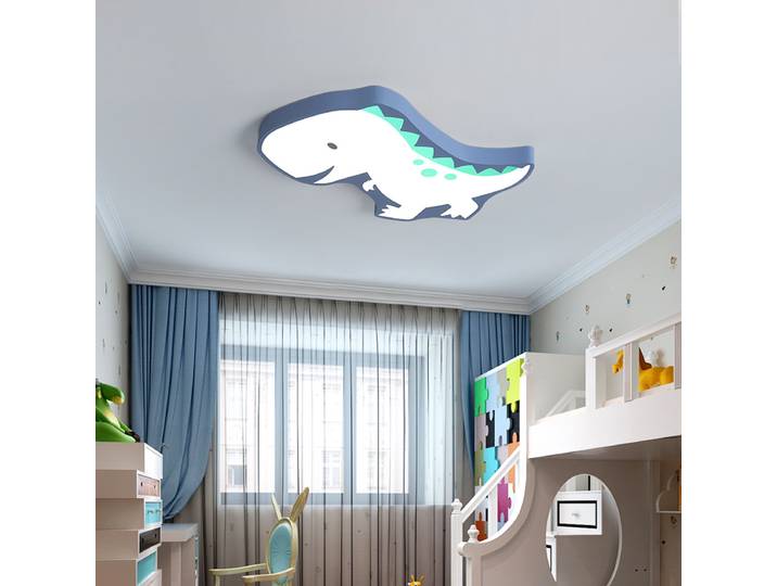 Moderne LED dinosaure plafond lustre chambre enfants chambre d'enfant décoration de la maison monté en Surface plafonniers lumières créatives