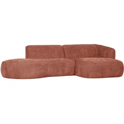 Ecksofa Polly Webstoff, modern und gemütlich, rechts, rosa – stilvolles Design für Dein Zuhause