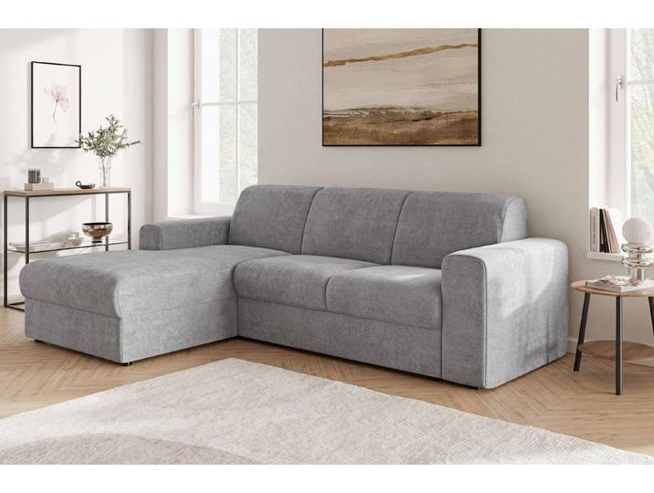 OTTO home Ecksofa BORNHOLM 2.0 L-Form, Breite 220 cm, Verlässliche Qualität, Struktur, Recamiere links/rechts bestellbar, Bezug - Chenille oder Struktur