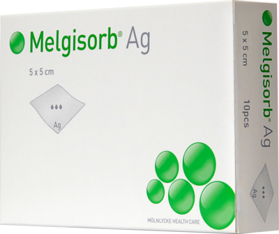 Mölnlycke Health Care GmbH MELGISORB Ag Verband 5x5 cm 10 St 01560824