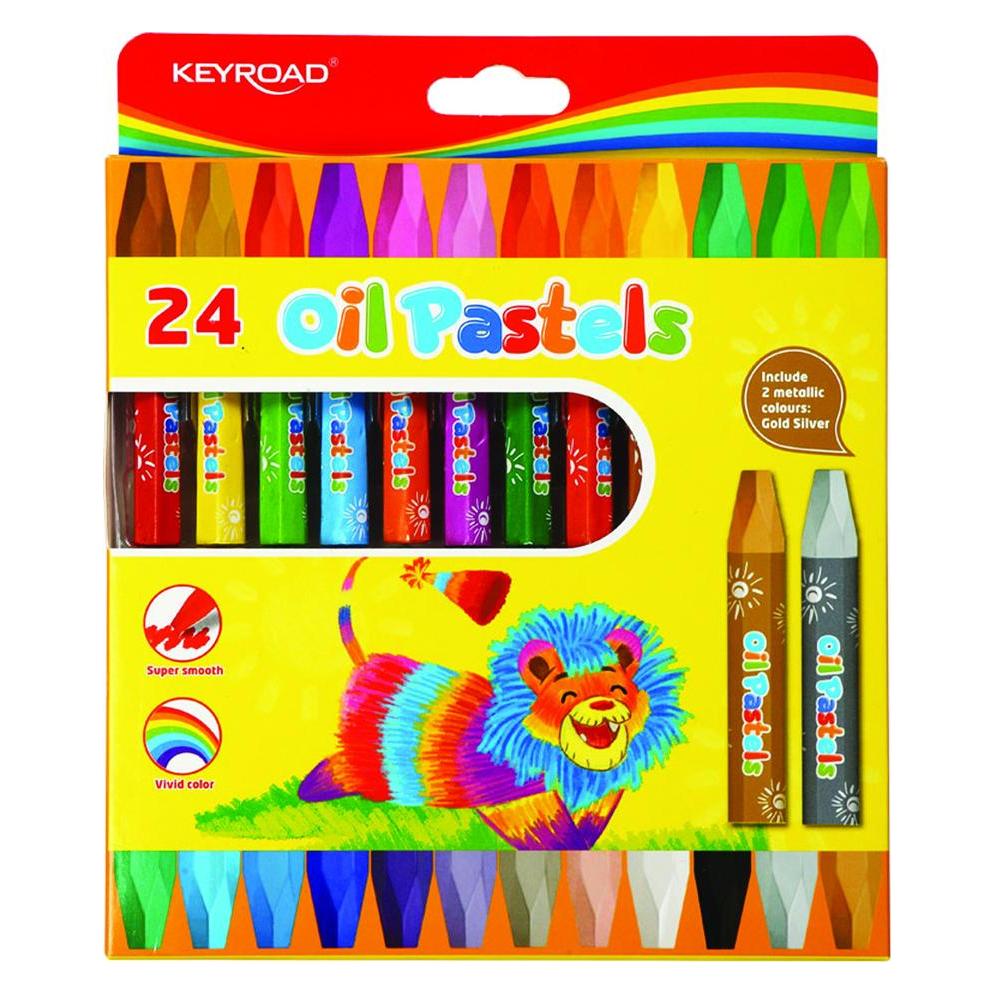 Keyroad Pastellkreiden, sechseckig, 24 stück, anhänger, farbmischung (24x) (KR972140)