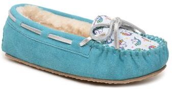Minnetonka Cassie Slipper - Girls 9 Toddler Blue Slipper Medium