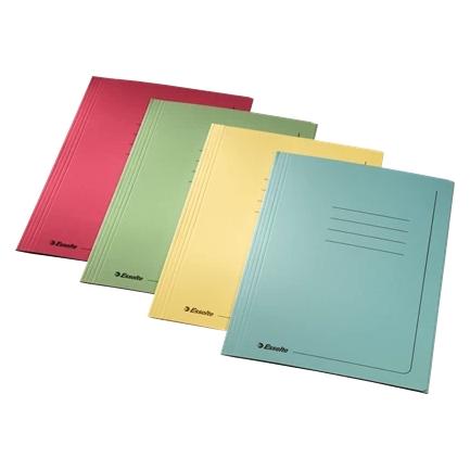 Esselte 3-Klappen-Manilla-Mappen im A4-Format, buntes Papier (A4, 1x) (55133)