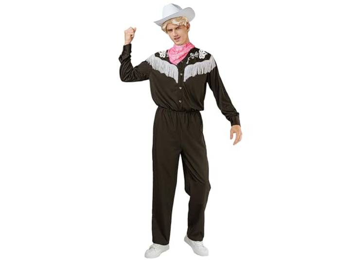 DEGUISE TOI - Zwart-wit cowboykostuum voor mannen