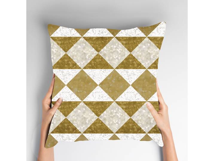 Dekokissen QUEENCE Ilda , weiß (weiß, bedruckt), B:40cm L:40cm, Obermaterial: 100% Polyester, Dekokissen_Sitzkissen_Kissenhüllen, Dekokissen, Muster