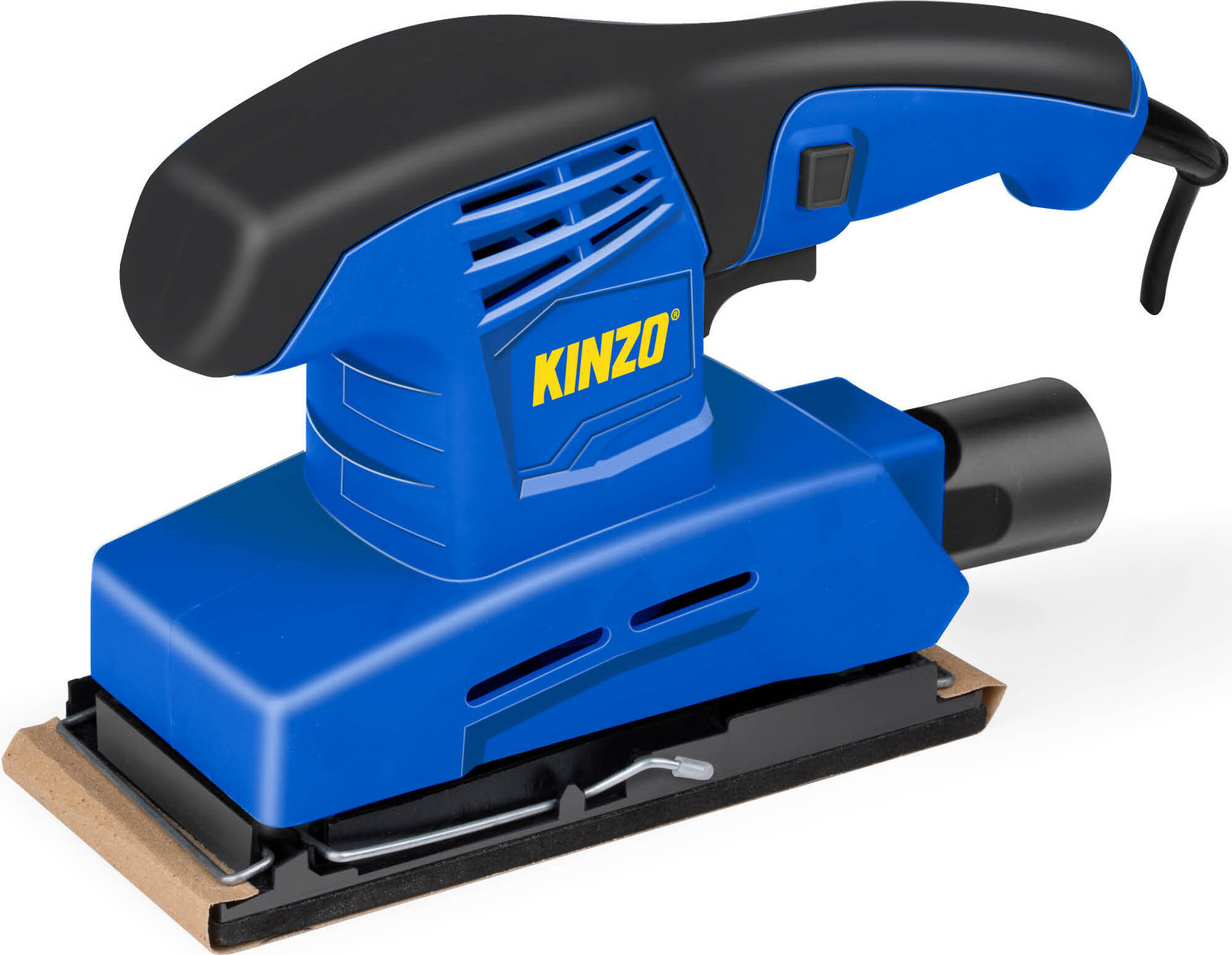 Kinzo Vlakschuurmachine 150W met Stofafzuiging en Schuurzool 187 x 90 mm - Blauw