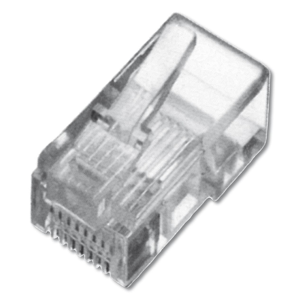 Digitus ASSMANN Modular Stecker für Flachbandkabel 8P8C ungeschirmt ASS 0512 CO (Netzwerkkabel Stecker) (A-MO 8/8 SF)