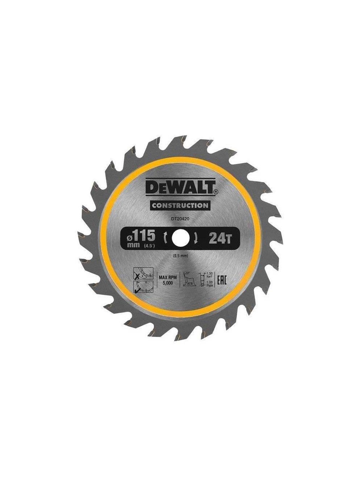 Dewalt 115MM 24T TCT SAW BLADE