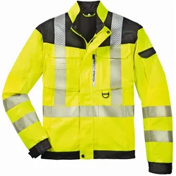 Warnschutz Bundjacke "Kentucky" - M - leuchtgelb/grau