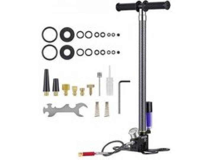 VEVOR PCP-Handpumpe 3,5-stufig, Hochdruckpumpe 31,03 MPa, Standpumpe mit Öl-Wasser-Filter, Manometer und Edelstahlgehäuse, für Luftgewehre, Paintball, Reifenbefüllung und Schlauchboote