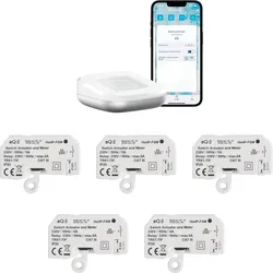 HMIP HAP2-FSM5 - 1x Access Point 2 weiß + 5x Schalt-Mess-Aktor - Unterputz