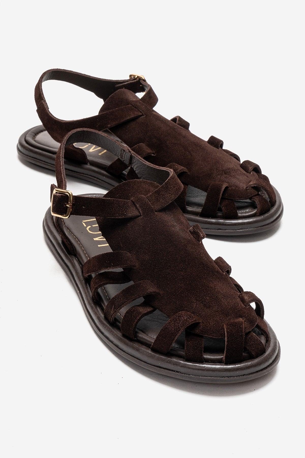 Alone Leder Gladiator Sandale