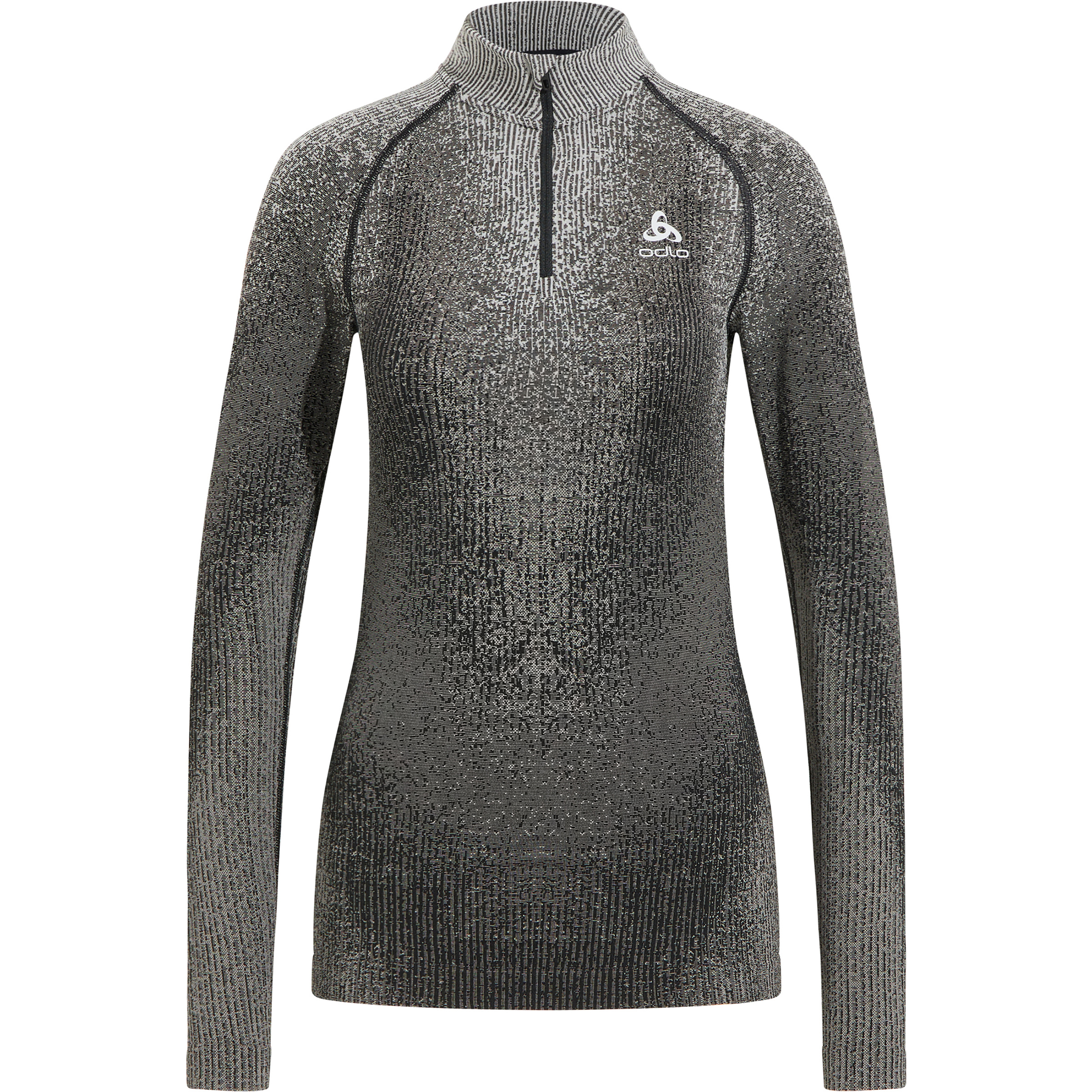 Odlo Blackcomb Half Zip Damen Langarm Unterhemden schwarz Größe M Elastisch