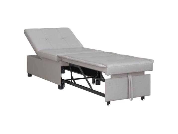 VIHHQGC Schlafsofa Ausziehbar Grau 194 x 50 x 82 cm Stoff 3-in-1 Funktion, verstellbare Rückenlehne, Polyester-Mischung, für Wohnzimmer