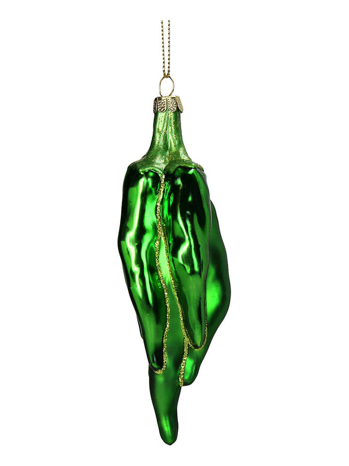 Kersten Baumschmuck "Chili Pepper" in Grün - (H)14,6 cm - onesize