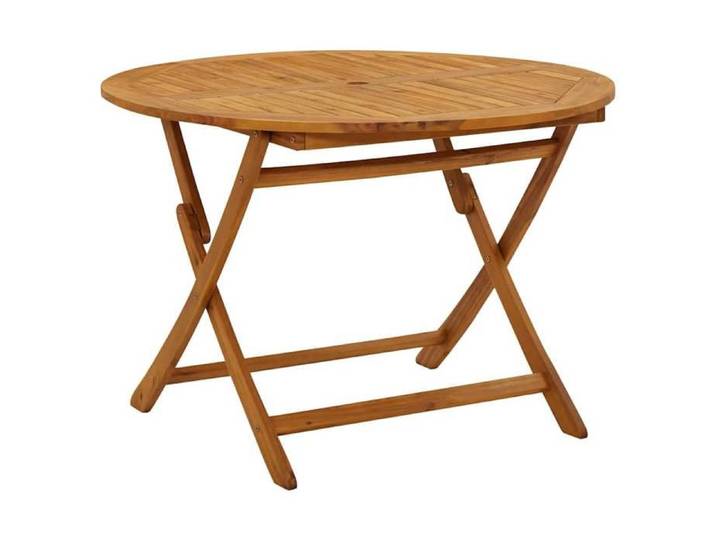 BEST LIFE Table pliable de jardin - RUIGOU - 110 cm - Bois d'acacia massif *916719