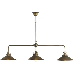 Licht-Erlebnisse, Pendelleuchte, Deckenlampe Alice Messing (E27)