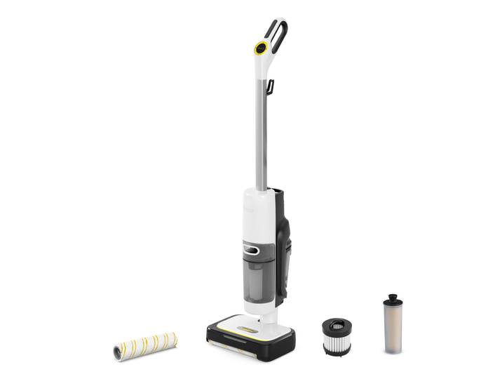 KÄRCHER Dampfreiniger SCV 4 Steam Vac , weiß, B:30cm H:121cm T:25cm, Mehrzwecksauger, 1300 Watt Heizleistung, Dampfreiniger