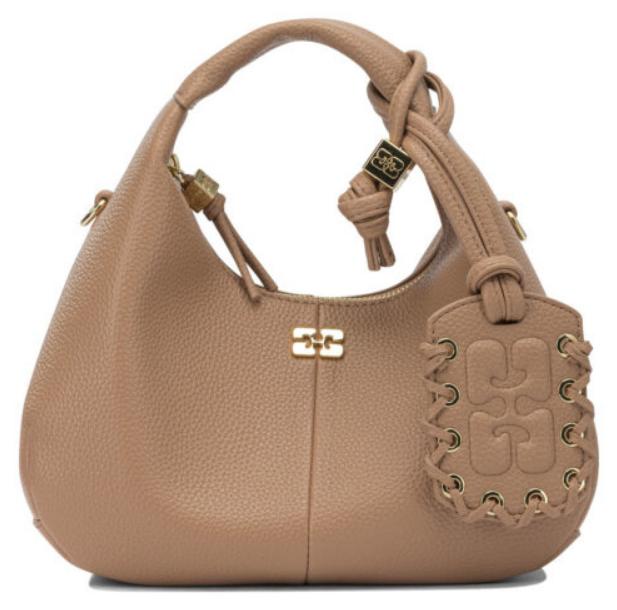 GANNI Handtasche im Hobo-Stil, braun - UNI