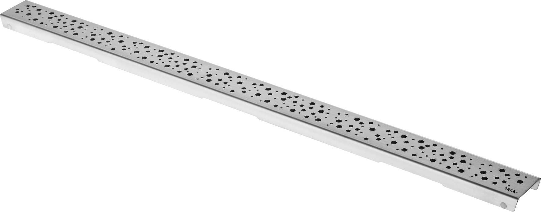 Match1 grille TECE 600731 TECEdrainline gouttes droites, 70 cm, Inox brossé