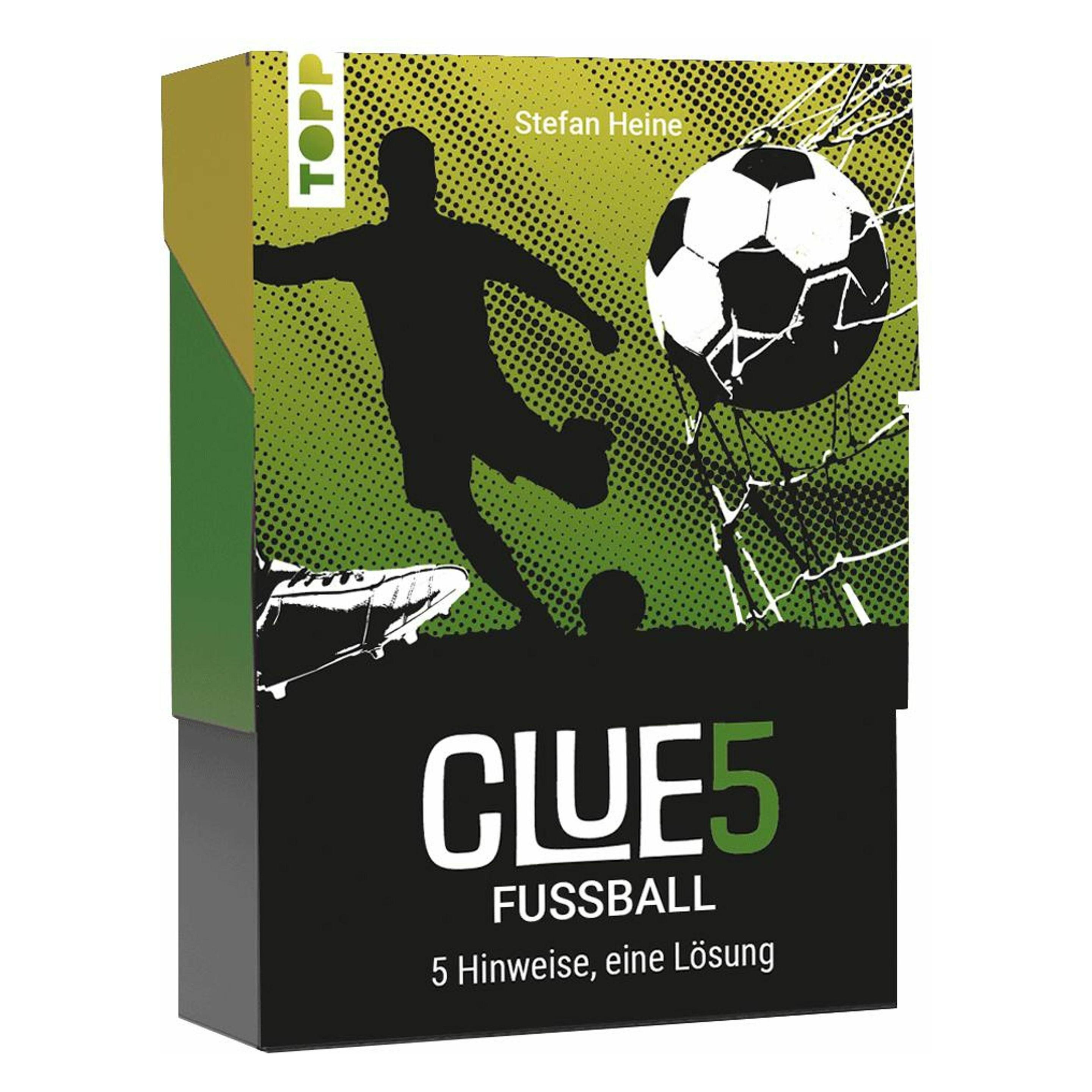 Frech CLUE5 #Fussball. 5 Hinweise, nur eine Lösung. Das Trend-Quiz für deine Tasche (Deutsch, 1 - 8 Spieler) (679/18695)