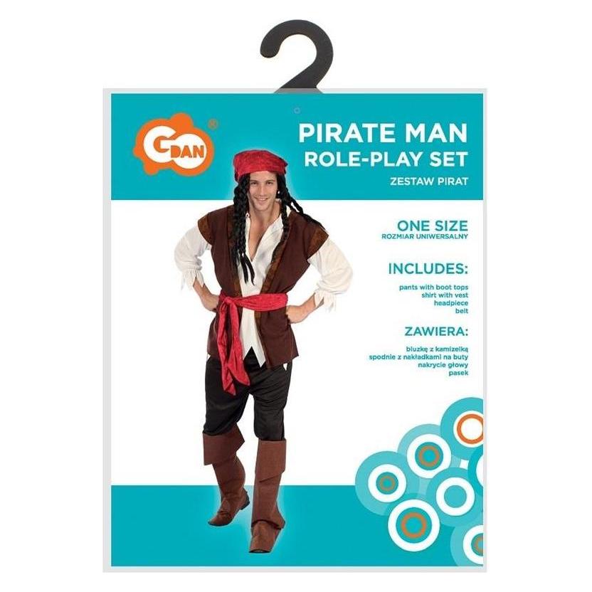 GoDan Piratenkostüm für Erwachsene, Universalgrösse (One Size) (58220531)