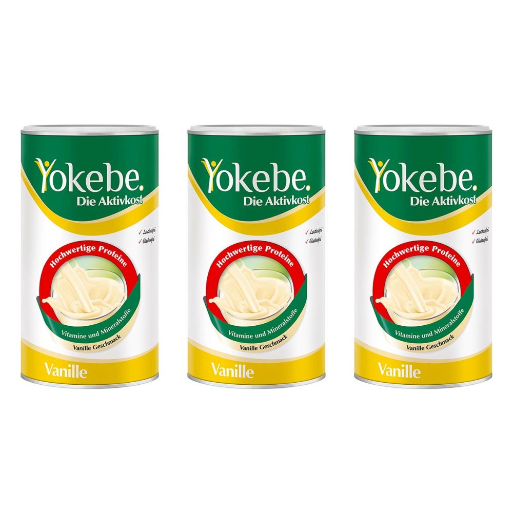 Naturwohl Pharma GmbH Yokebe Vanille - Diätshake zur Gewichtsabnahme - mit Protein 08105203
