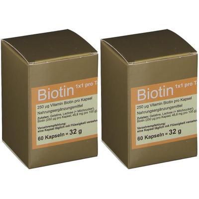 Biotin 1x1 pro Tag Kapseln 2x 2x60 St