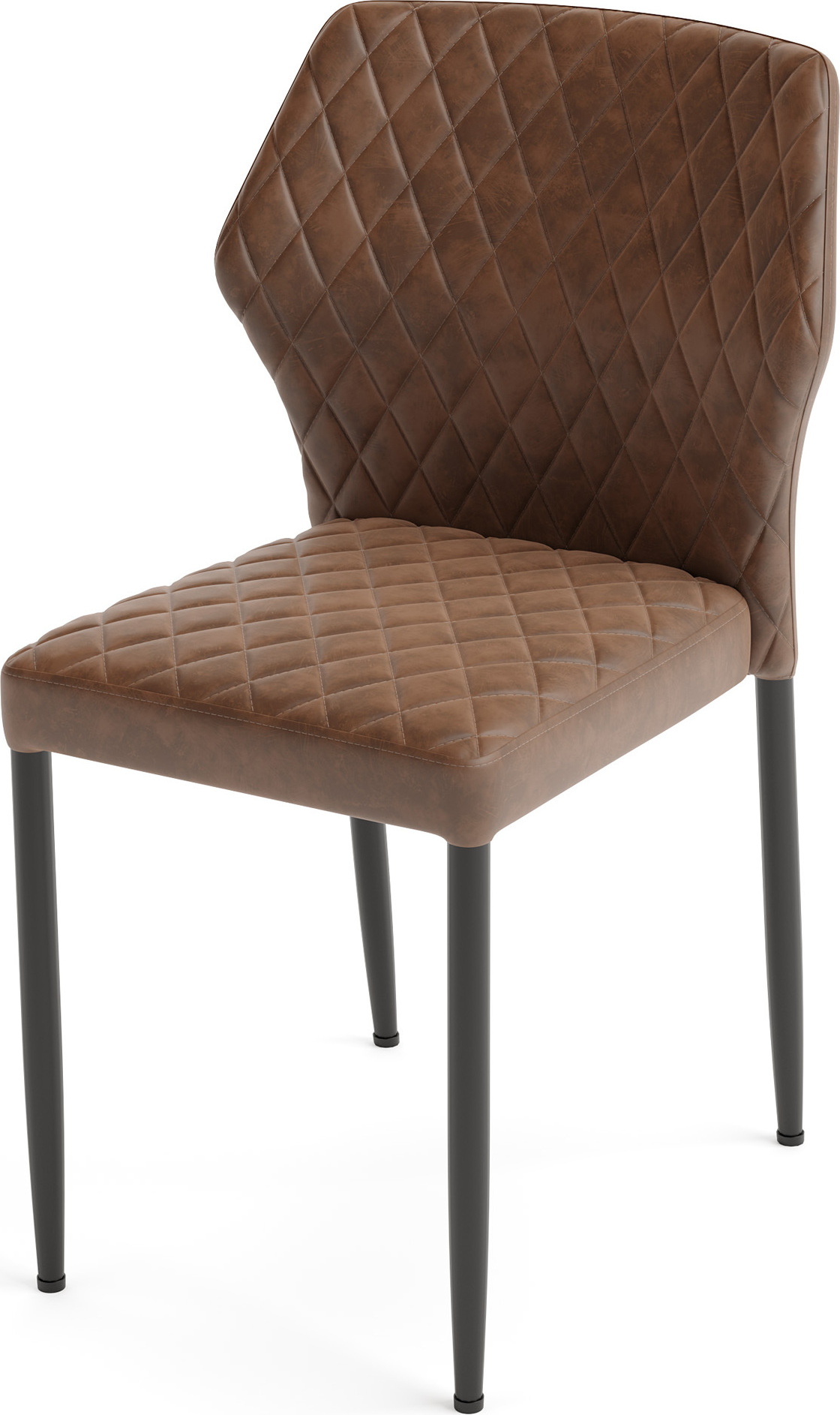 Louis Stapelstuhl Cognac, kunstleder gepolstert, feuerhemmend, 49x57,5x81,5cm (BxTxH), 52001