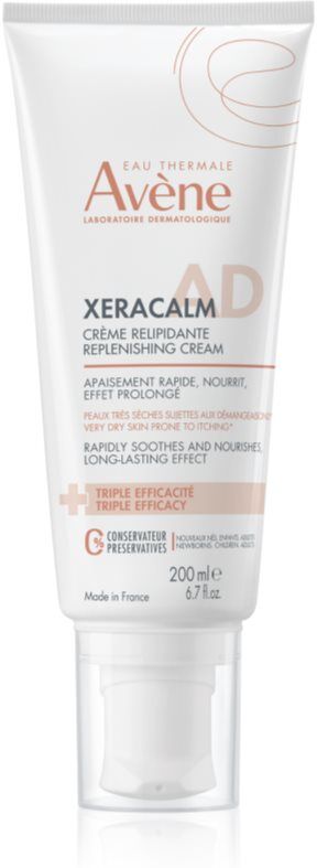 Avène XeraCalm A.D. Lipid-Replenishing Cream crème relipidante pour peaux sèches à atopiques 200 ml