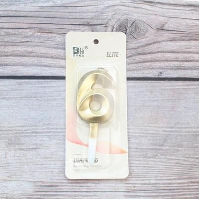 Uplift Essentials Creative Gold Diamond Number Candle 6